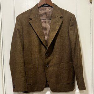 Studio Suits Bottle Brown Herringbone Jacket